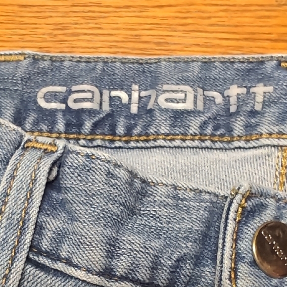 Carhartt Relaxed Fit Light Blue Jeans *Work Worn* - Picture 5 of 10